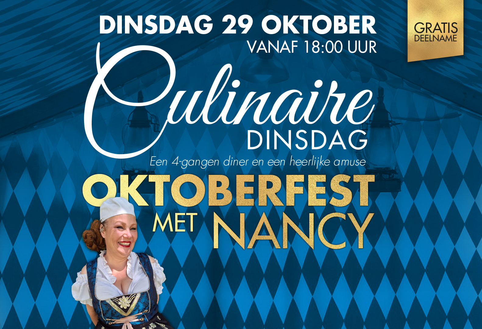 Culinaire dinsdag thema oktoberfest met Nancy